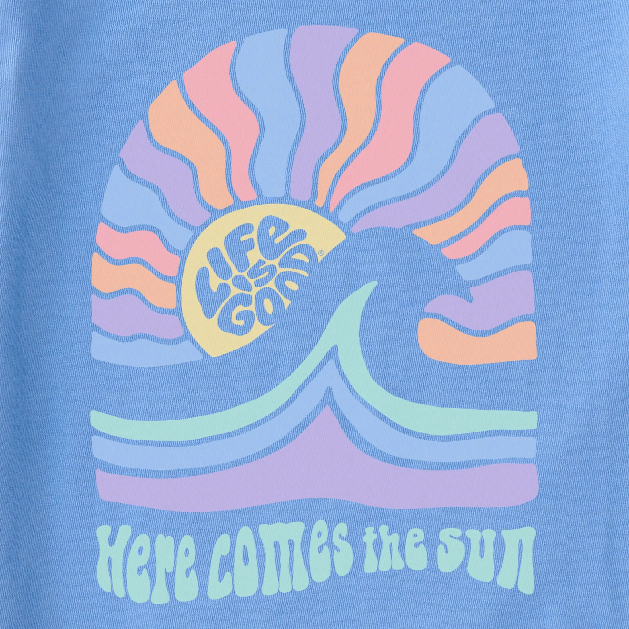 Women's Here Comes The Sunshine Arch Short Sleeve Tee Life is Good