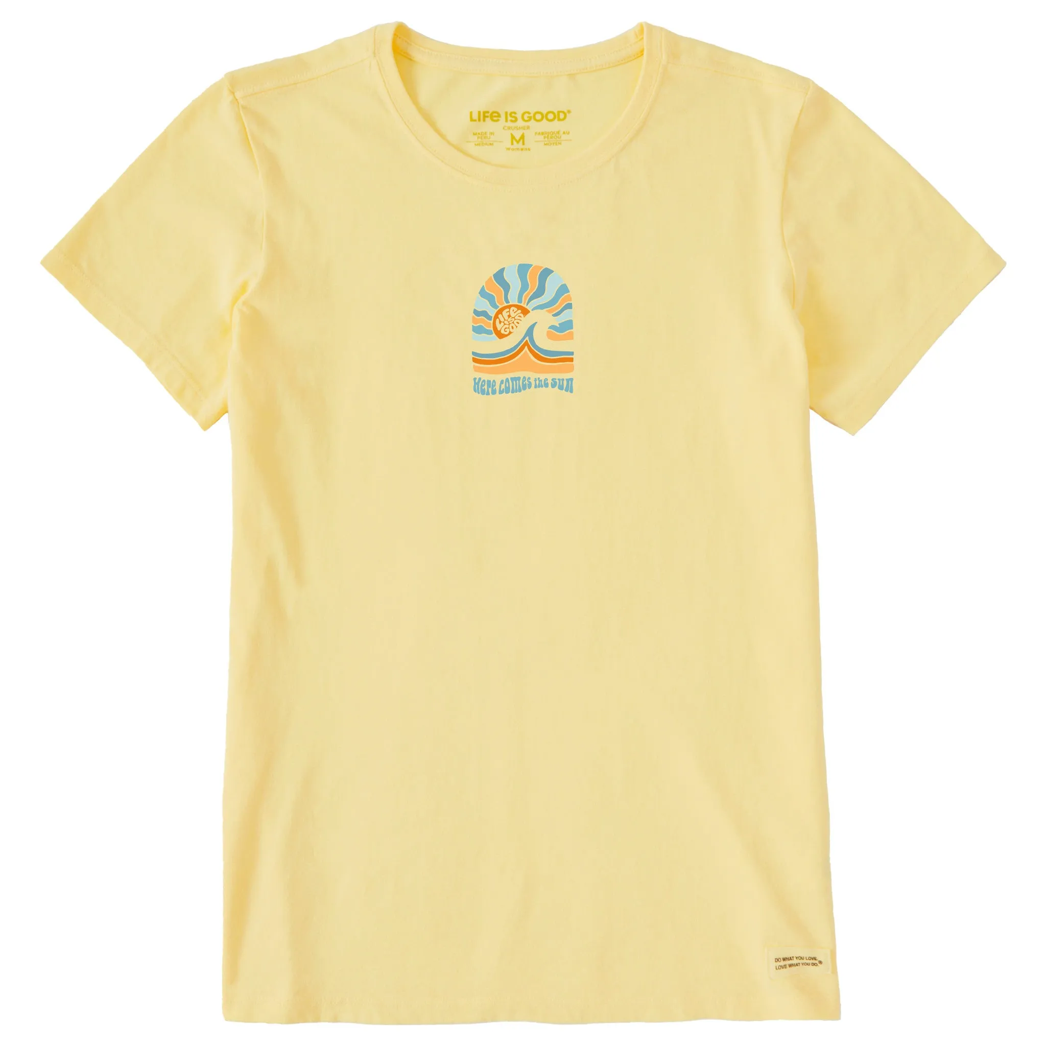 Women's Here Comes The Sunshine Arch Short Sleeve Tee Life is Good