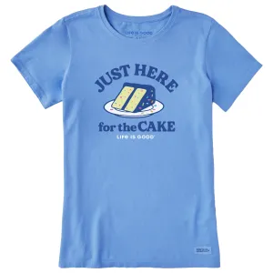 Women's Here for the Cake Short Sleeve Tee Life is Good