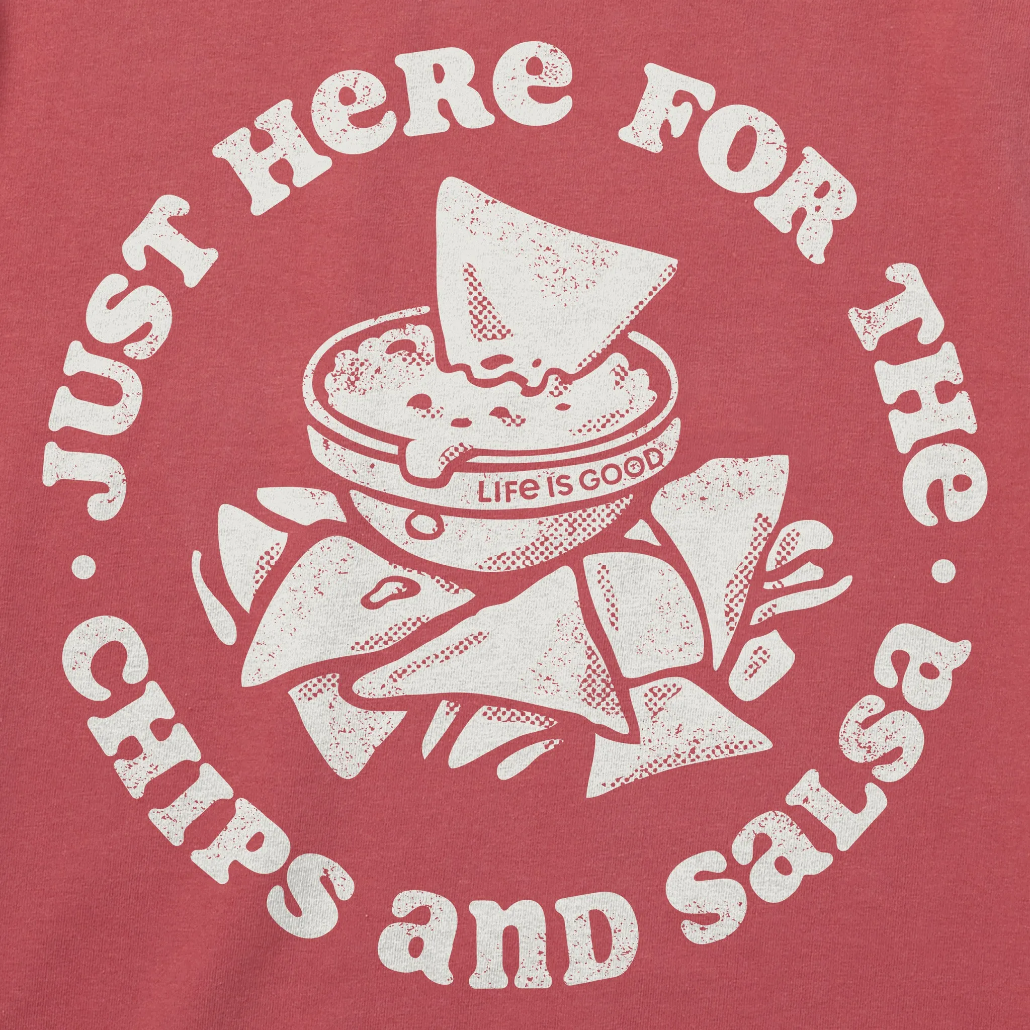 Women's Here for the Chips & Salsa Short Sleeve Crusher Tee Life is Good