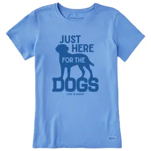 Women's Here for the Dogs Short Sleeve Tee Life is Good