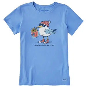 Women's Here for the Fries Seagull Short Sleeve Tee Life is Good