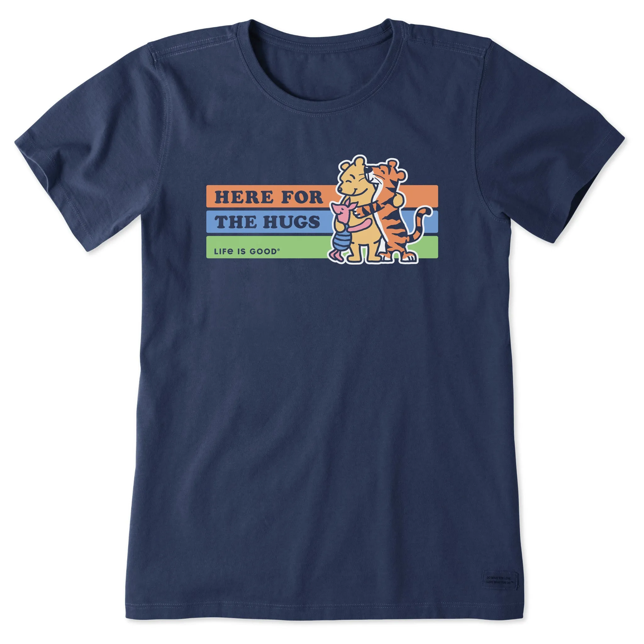 Women's Here for the Hugs Winnie & Friends Short Sleeve Tee Life is Good