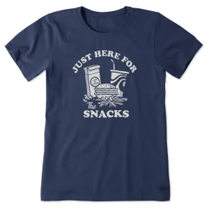 Women's Here for the Snacks Short Sleeve Tee Life is Good