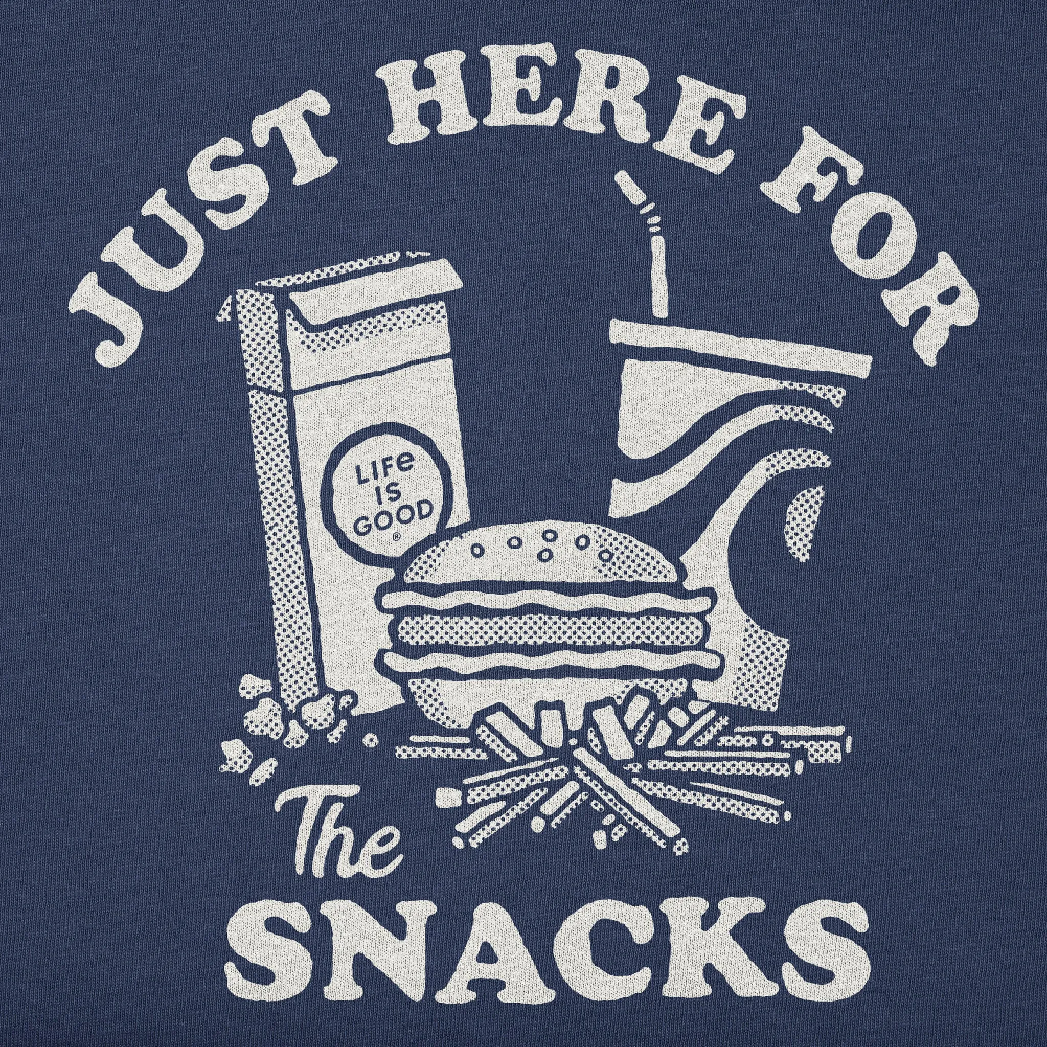 Women's Here for the Snacks Short Sleeve Tee Life is Good