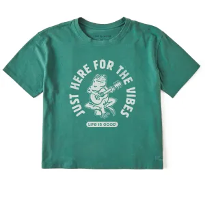 Women's Here for the Vibes Short Sleeve Crusher Boxy Tee Life is Good