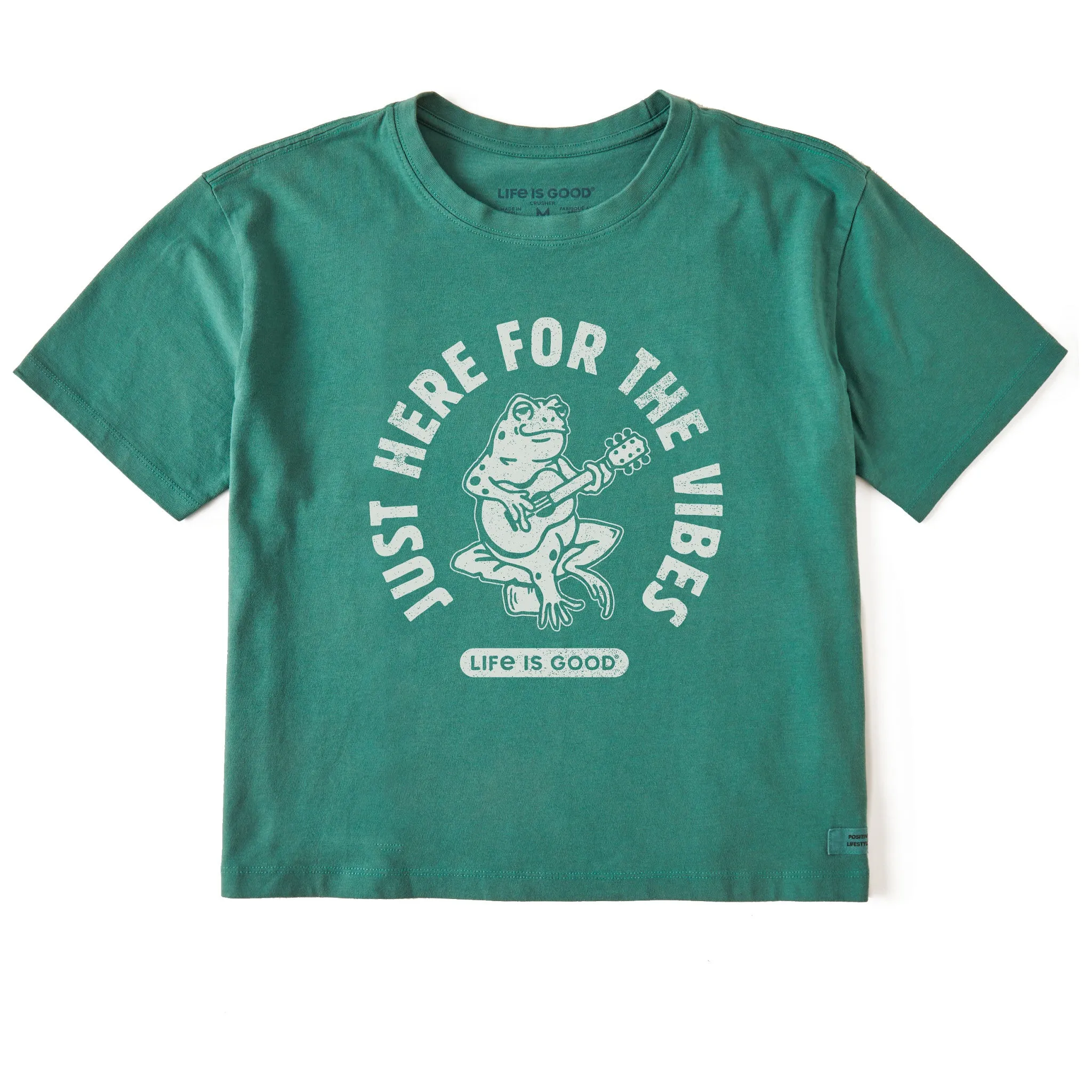 Women's Here for the Vibes Short Sleeve Crusher Boxy Tee Life is Good