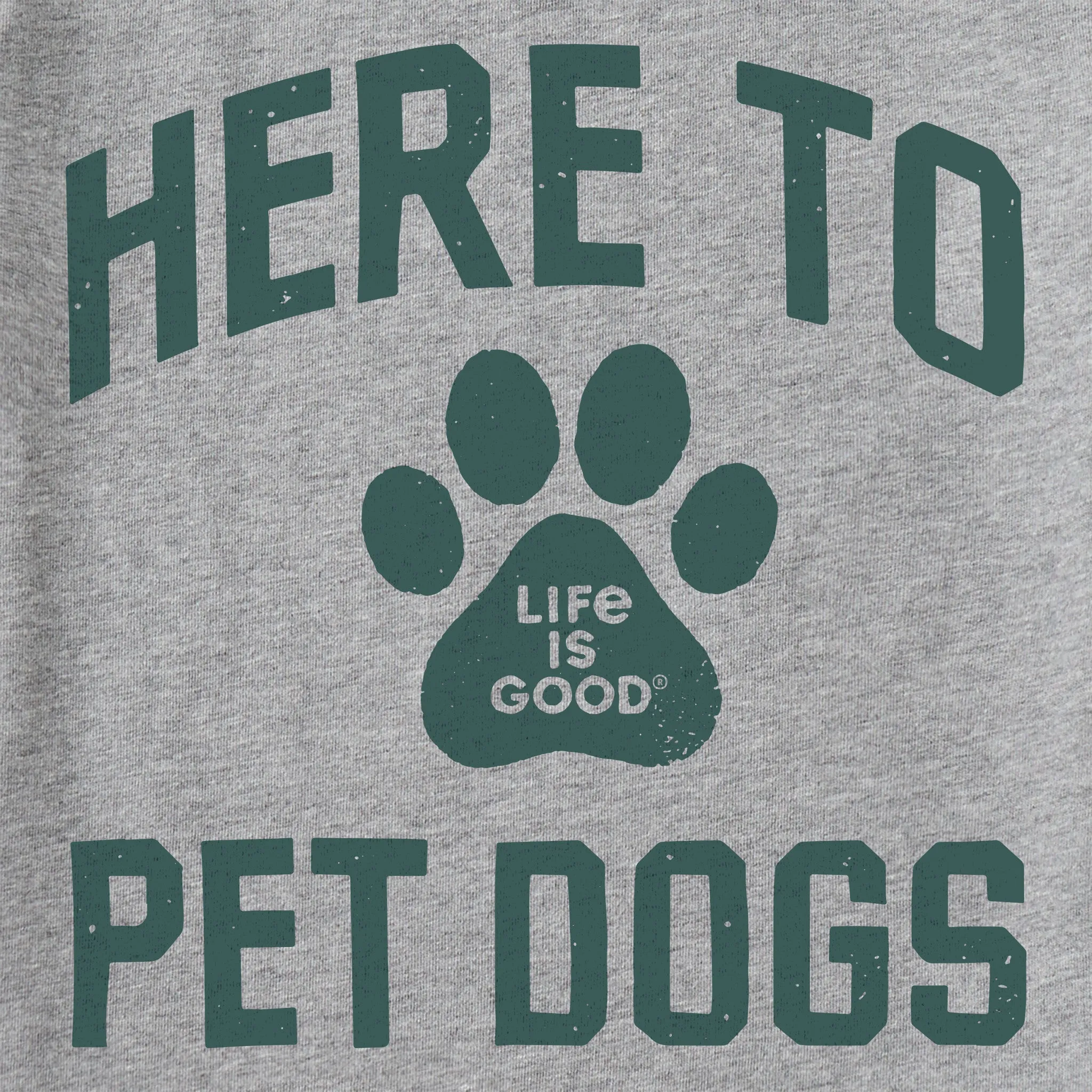 Women's Here to Pet Dogs Short Sleeve Tee Life is Good