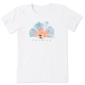 Women's Hibiscus La Jolla Short Sleeve Crusher-LITE Tee Life is Good