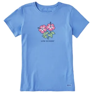 Women's Hibiscuses Short Sleeve Tee Life is Good
