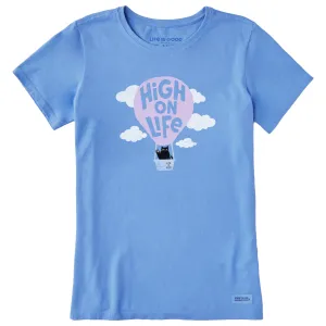 Women's High on Life Short Sleeve Crusher Tee Life is Good