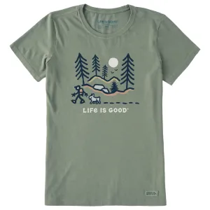 Women's Hiking Through the Woods Frenchy Short Sleeve Crusher Tee Life is Good