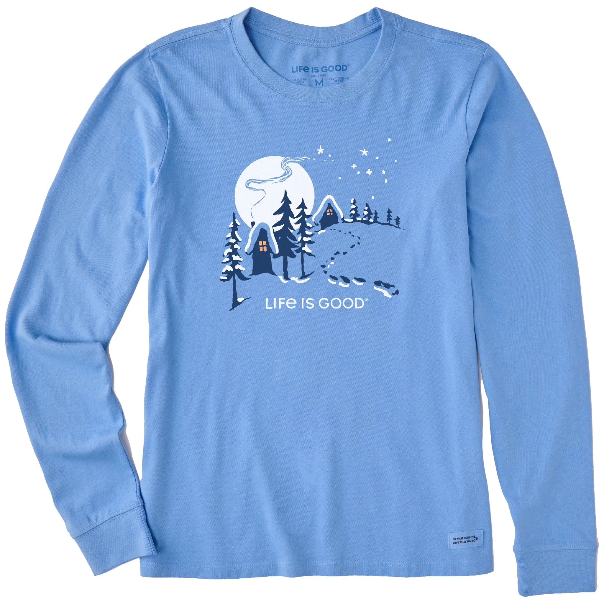 Women's Hill Cottages Long Sleeve Crusher Tee Life is Good