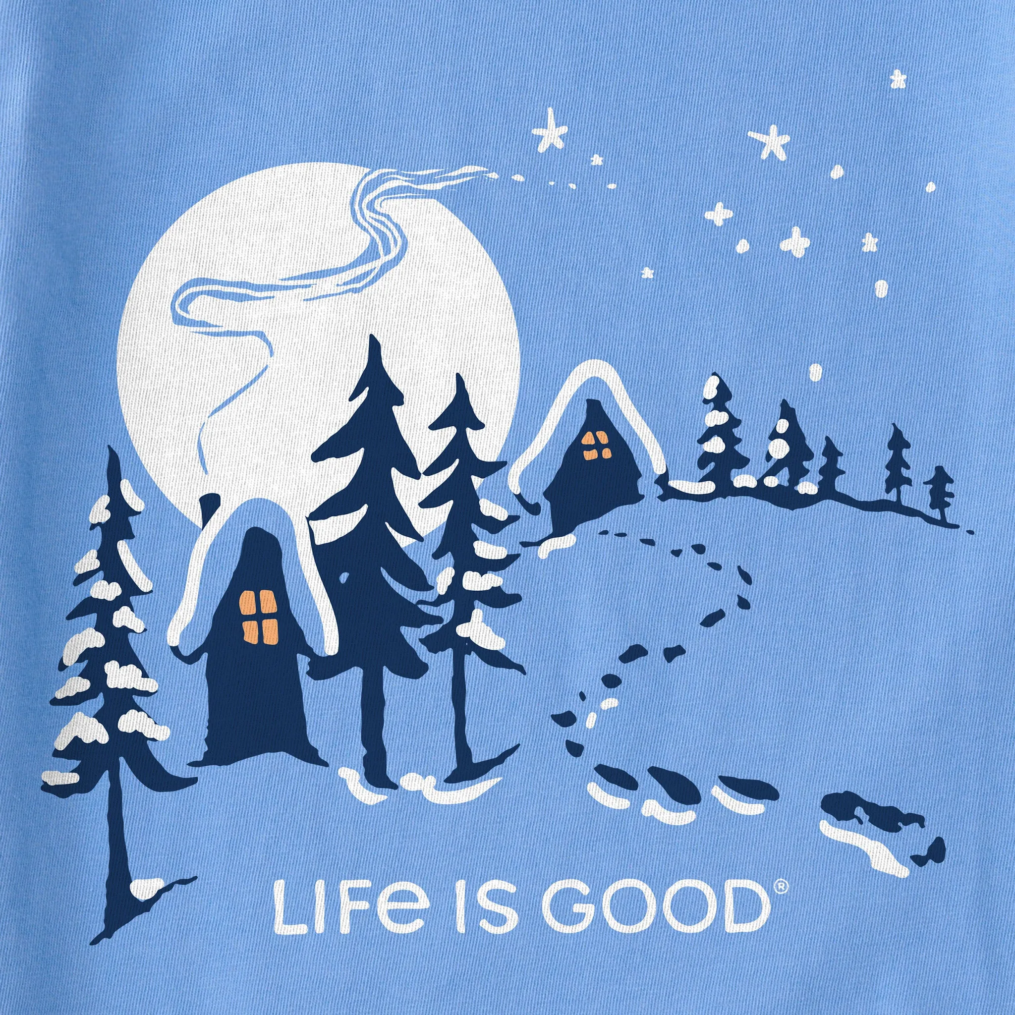 Women's Hill Cottages Long Sleeve Crusher Tee Life is Good