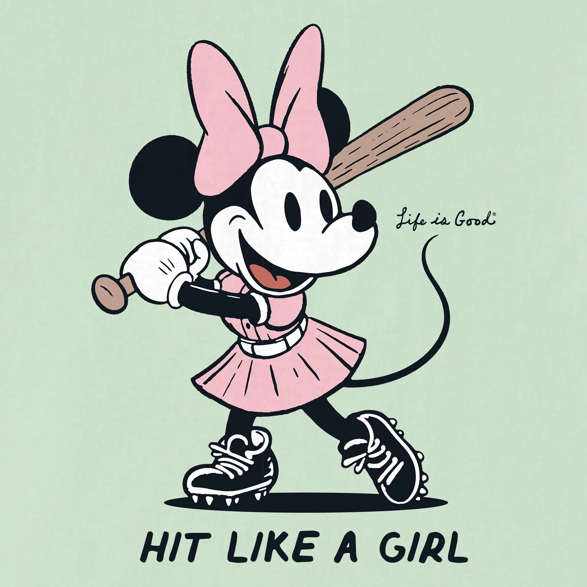 Women's Hit Like a Girl Short Sleeve Crusher Tee Life is Good