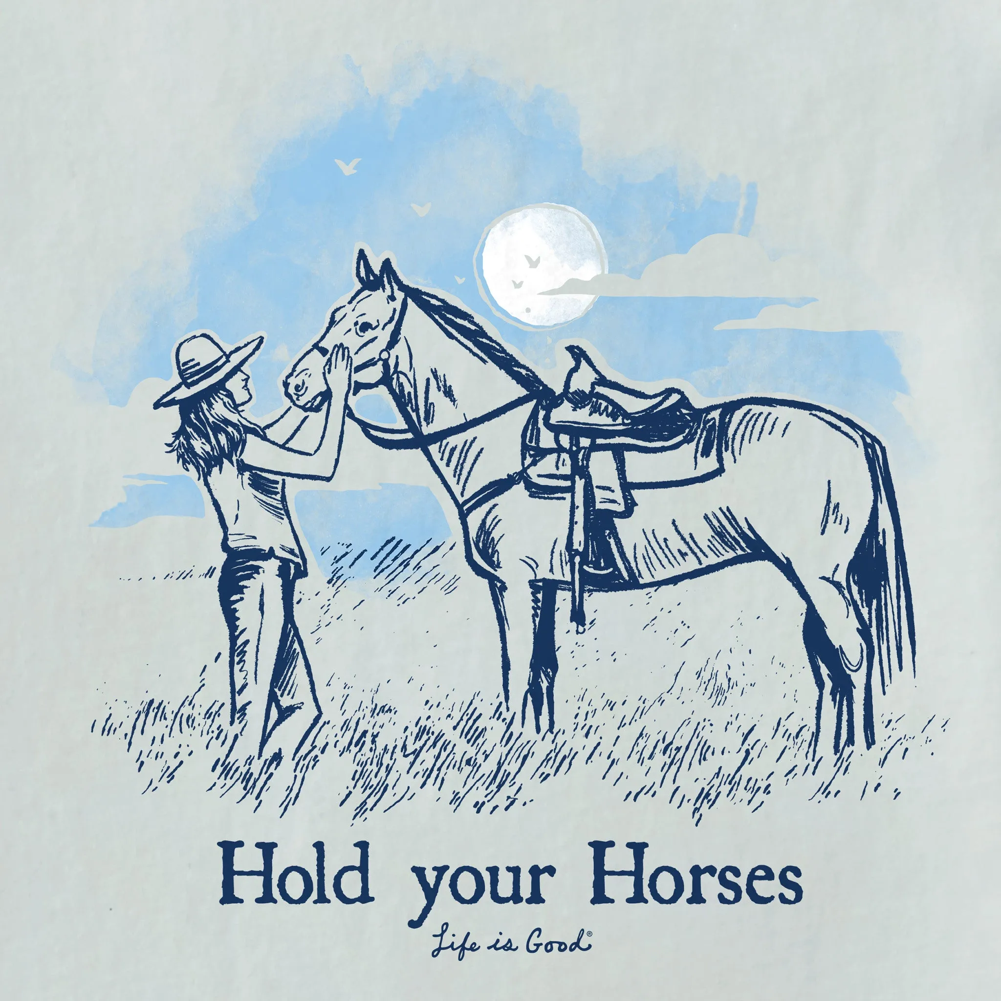 Women's Hold Your Horses Cowgirl Short Sleeve Tee Life is Good