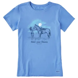 Women's Hold Your Horses Cowgirl Short Sleeve Tee Life is Good