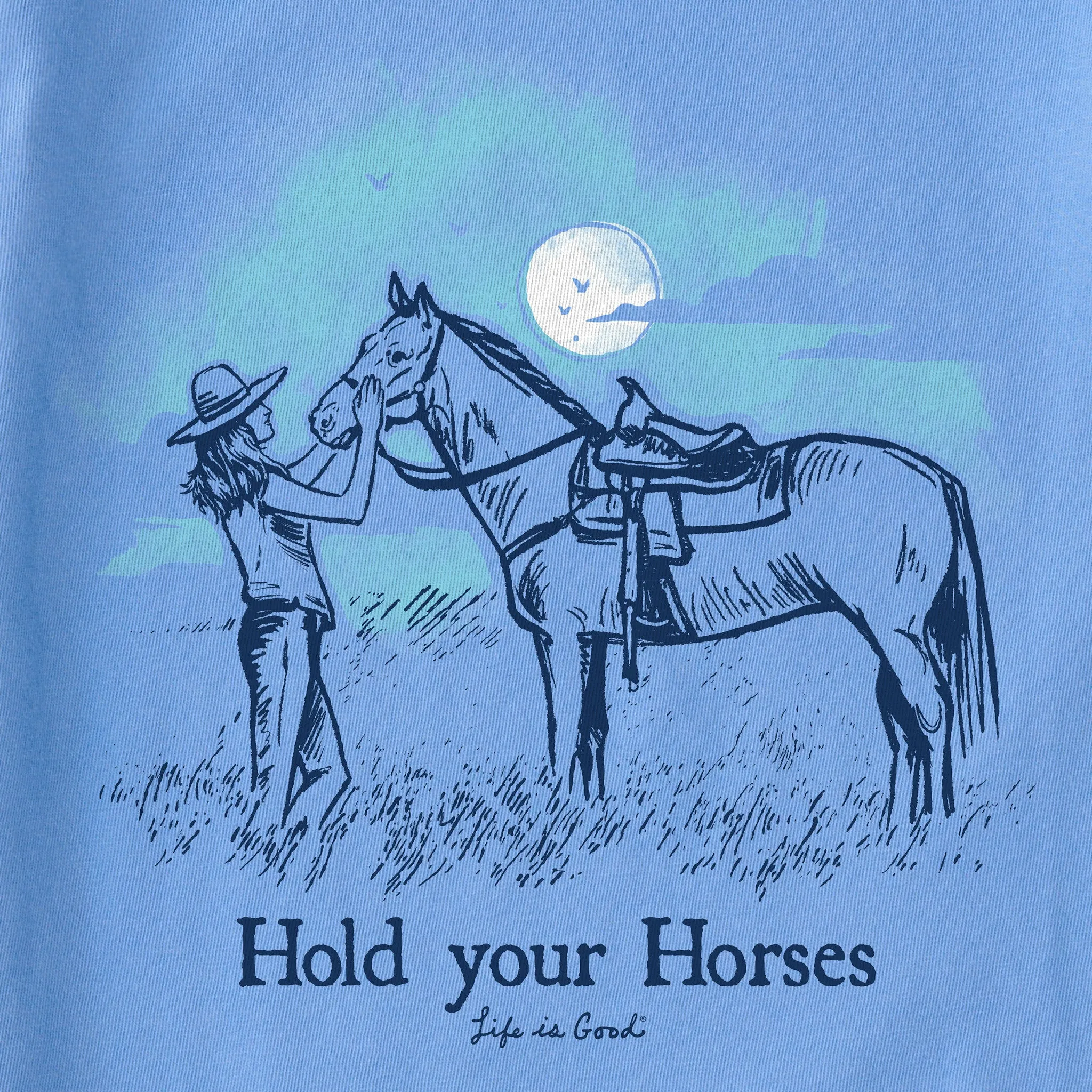 Women's Hold Your Horses Cowgirl Short Sleeve Tee Life is Good