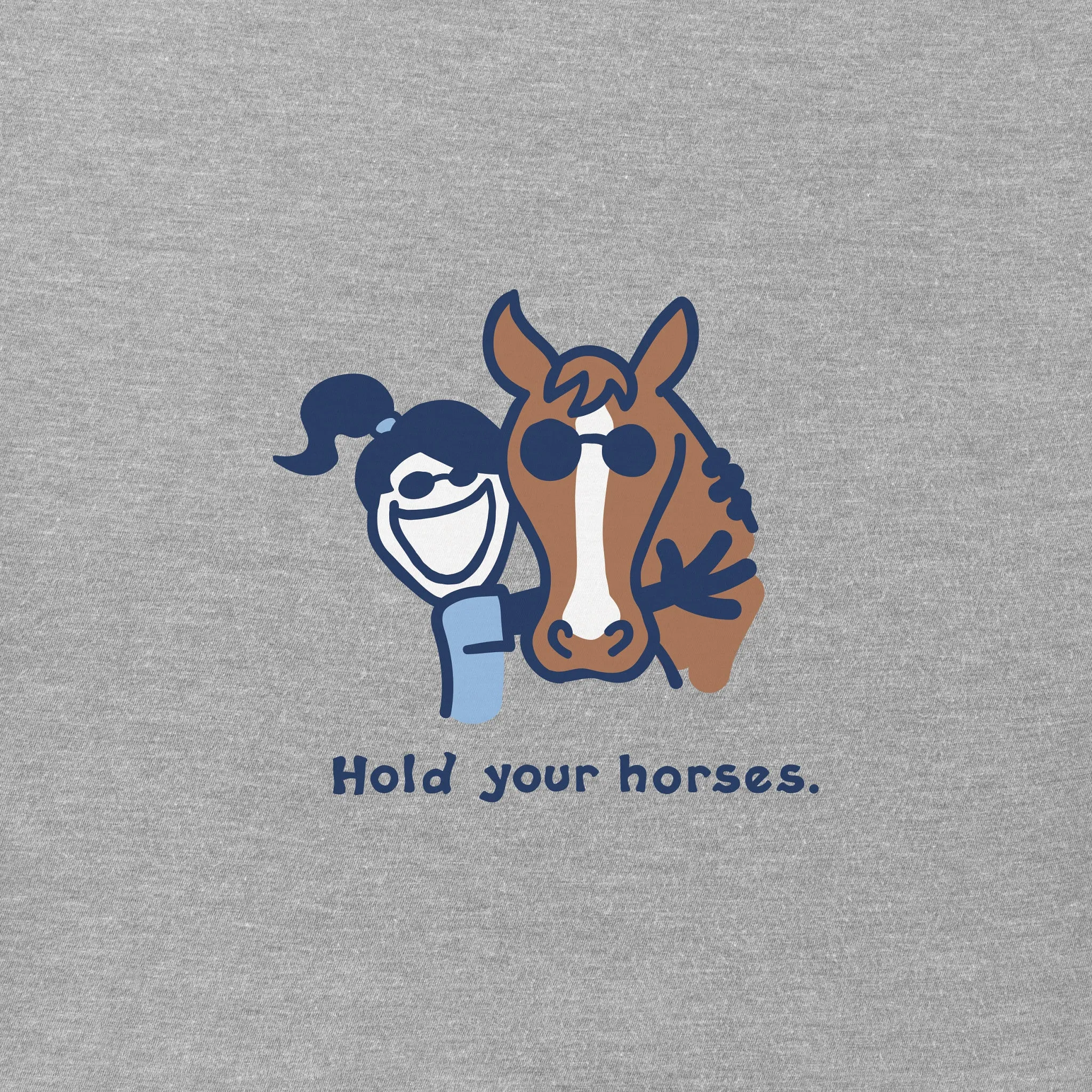 Women's Hold Your Horses Long Sleeve Crusher Tee Life is Good