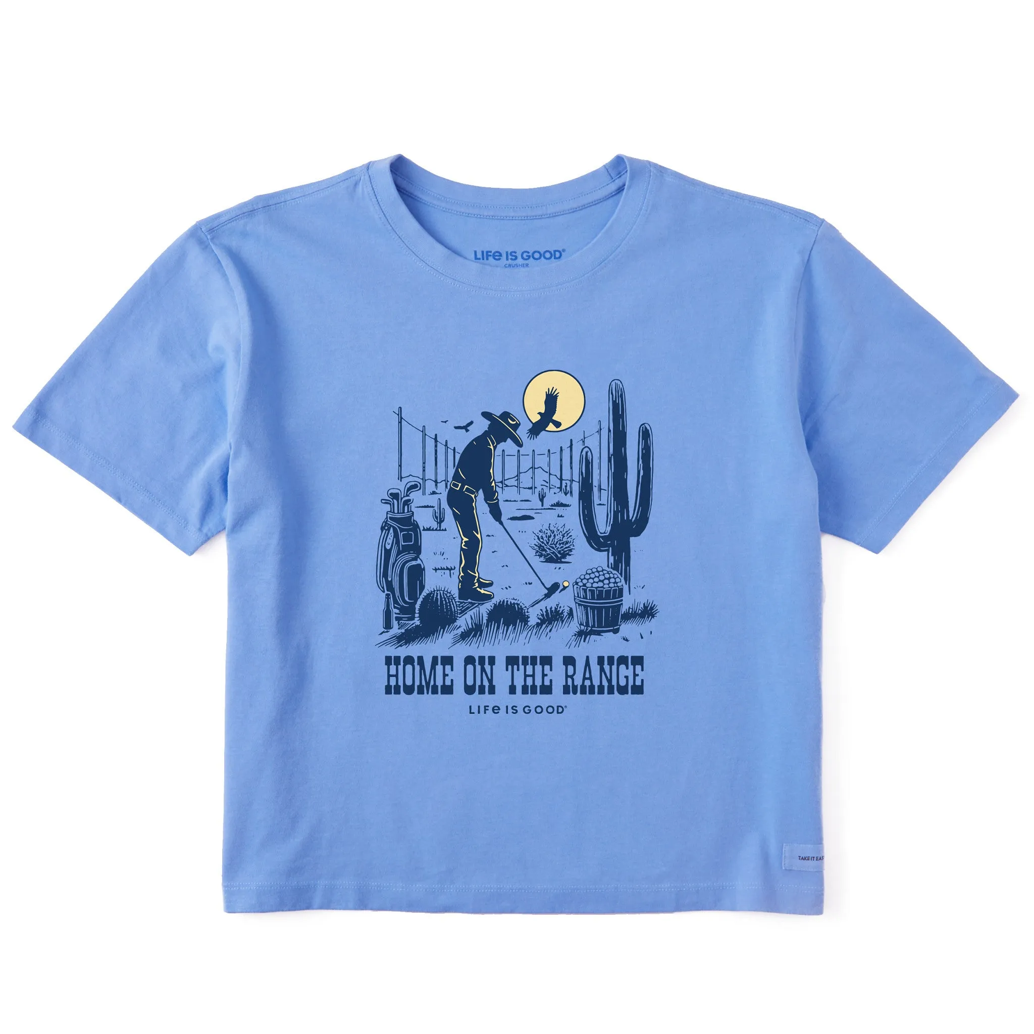 Women's Home on the Range Short Sleeve Crusher Boxy Tee Life is Good