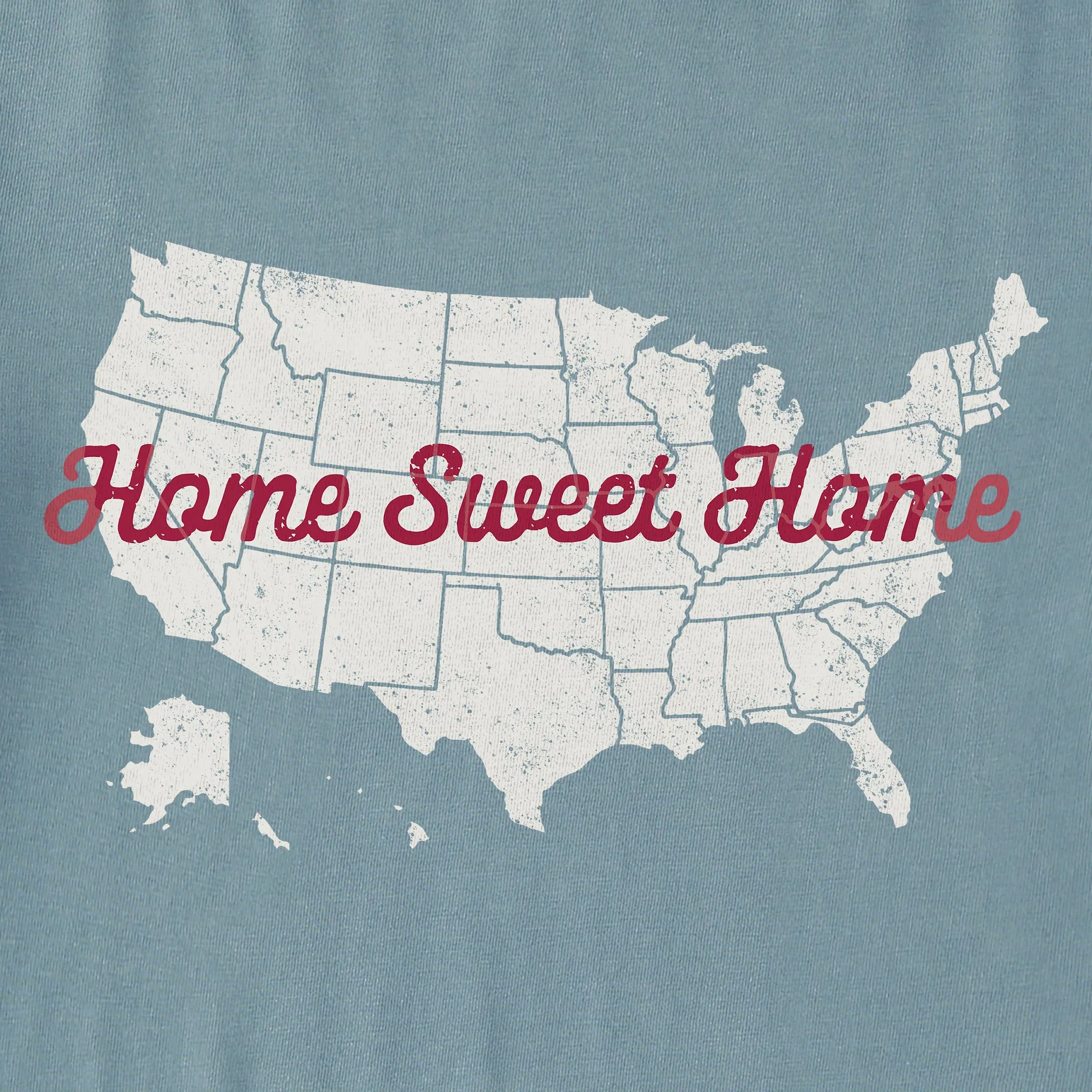 Women's Home Sweet Home USA Short Sleeve Crusher Tee Life is Good