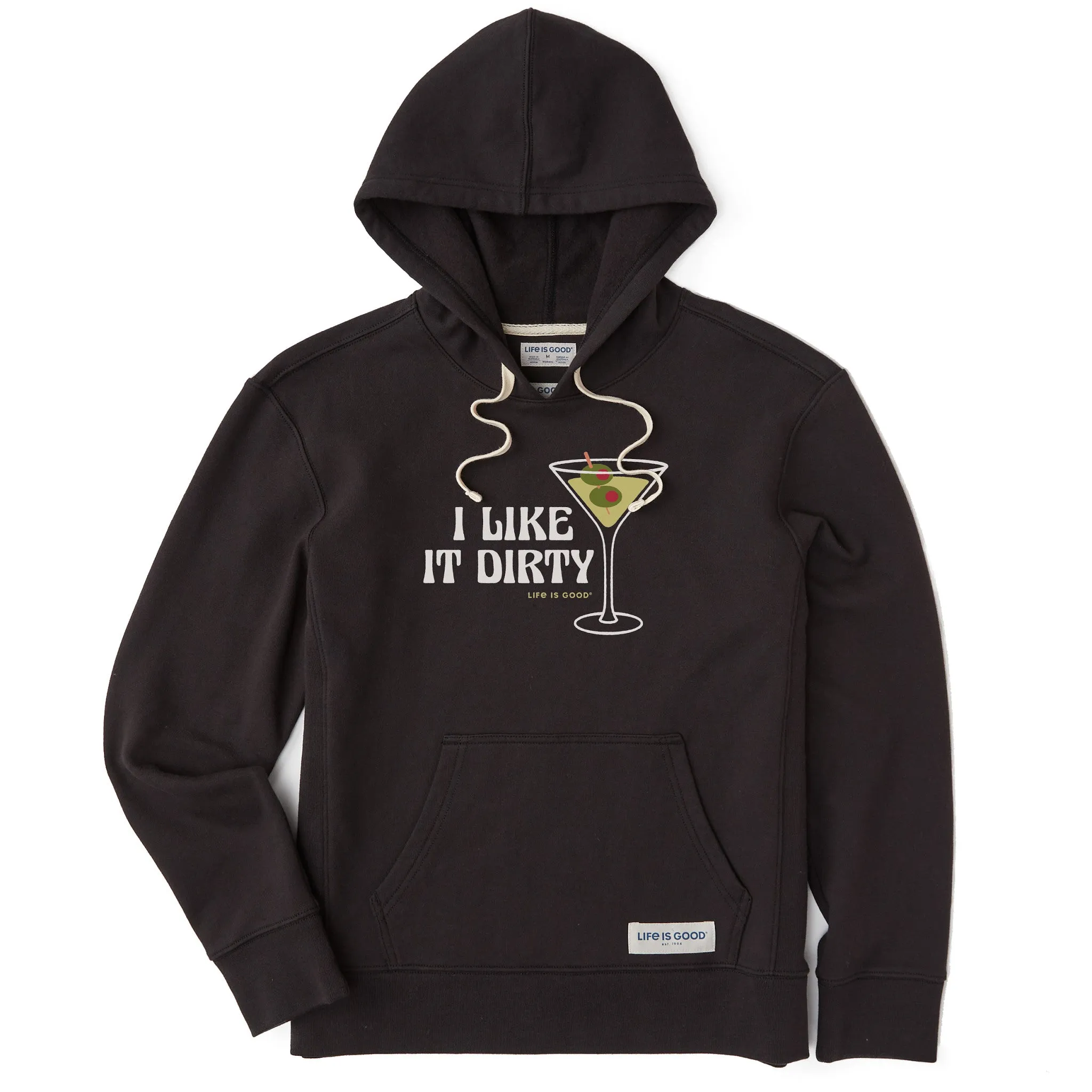 Women's I Like it Dirty Martini Simply True Fleece Hoodie Life is Good