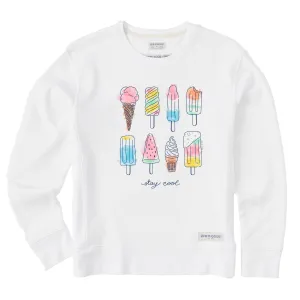 Women's Ice Cream & Popsicles Simply True Crew Life is Good