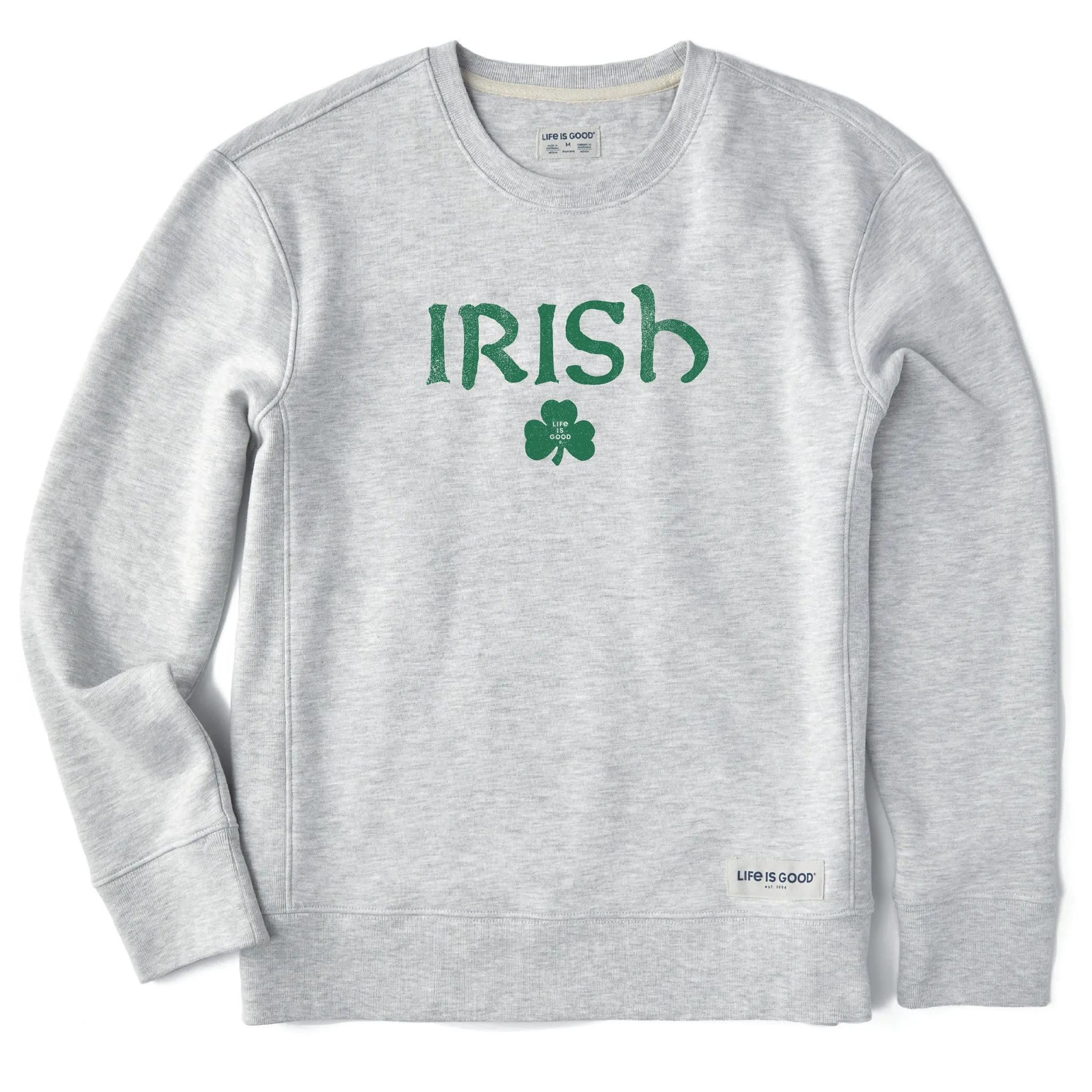 Women's Irish Clover 2 Simply True Crew Life is Good
