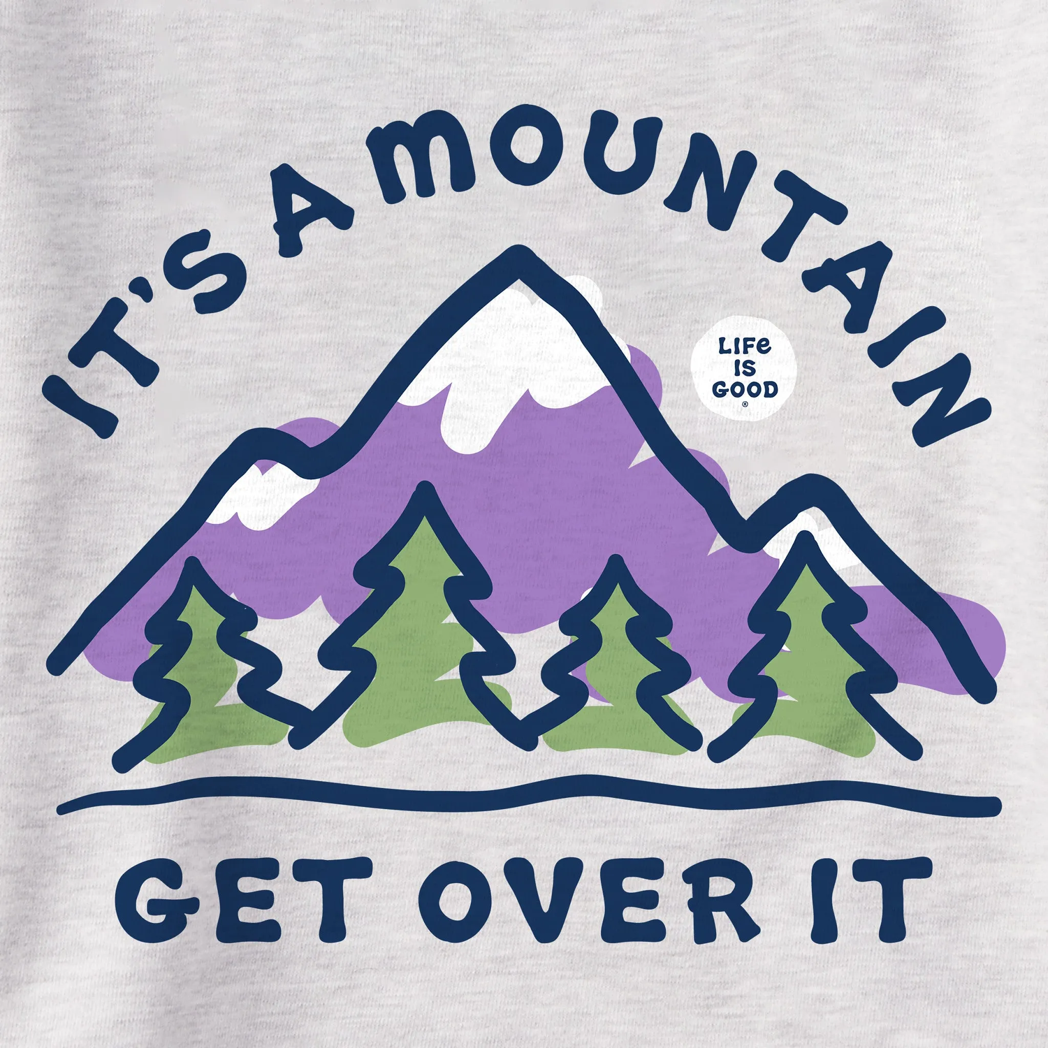 Women's It's a Mountain Get Over It Simply True Fleece Hoodie Life is Good