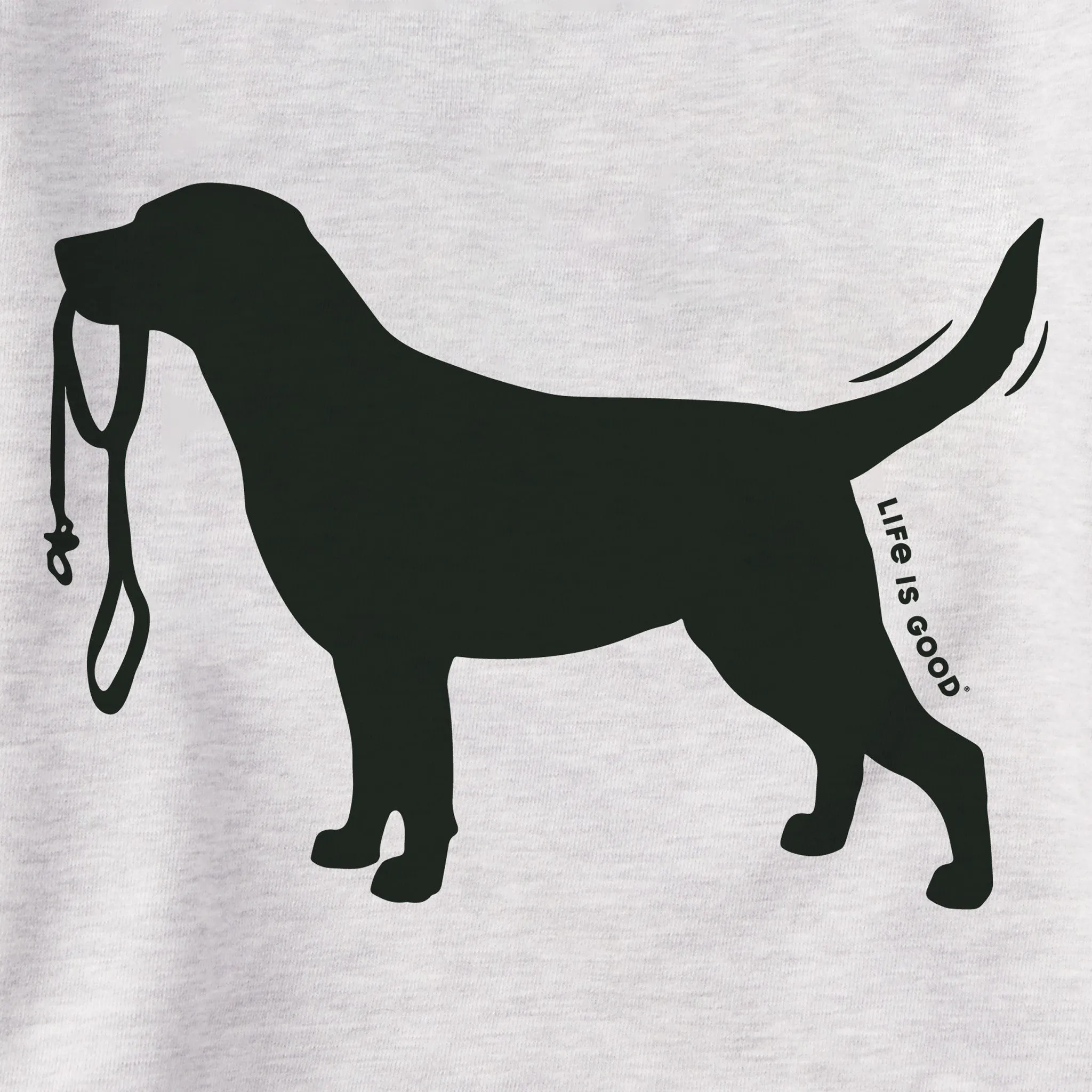 Women's Labrador Leash Simply True Fleece Hoodie Life is Good