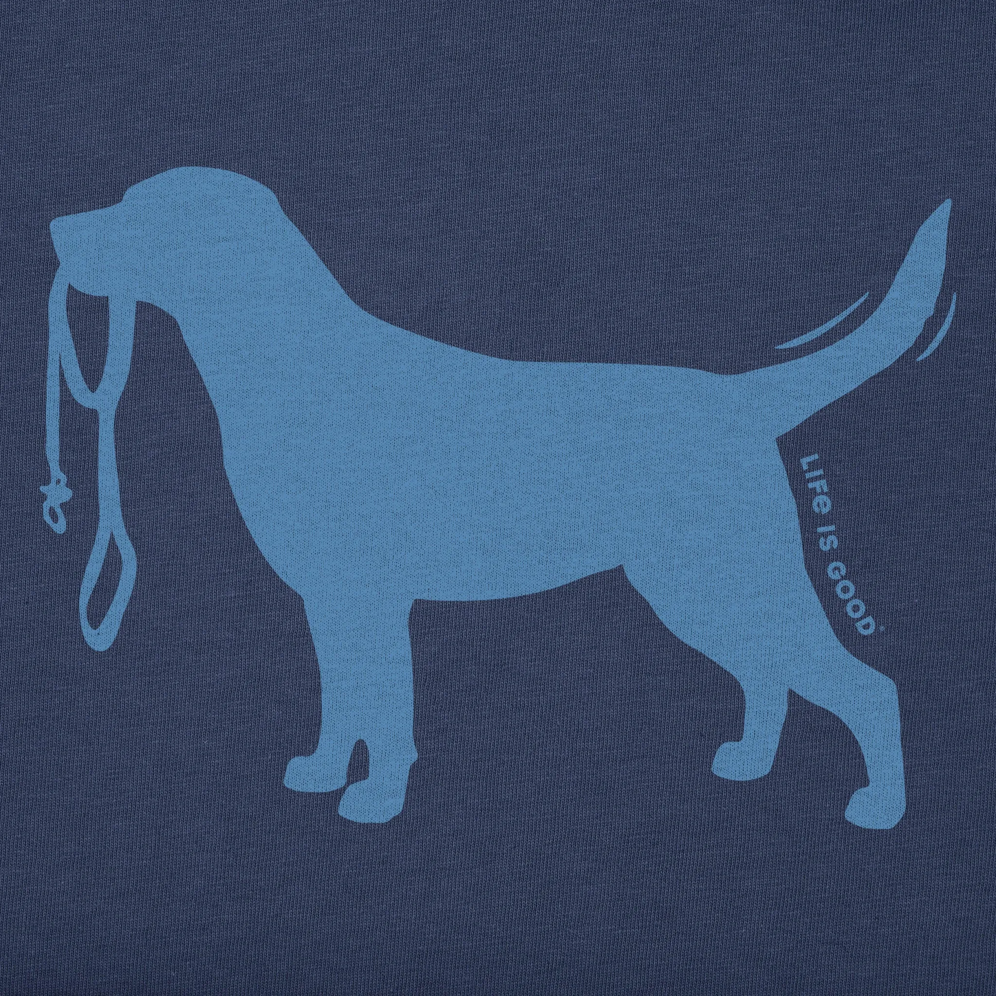 Women's Labrador Leash Simply True Fleece Hoodie Life is Good