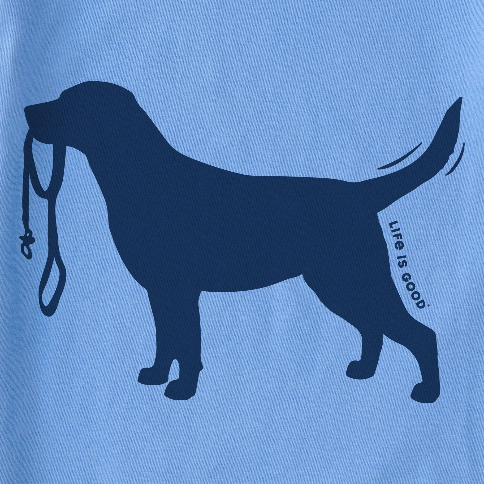 Women's Labrador Leash Simply True Fleece Hoodie Life is Good