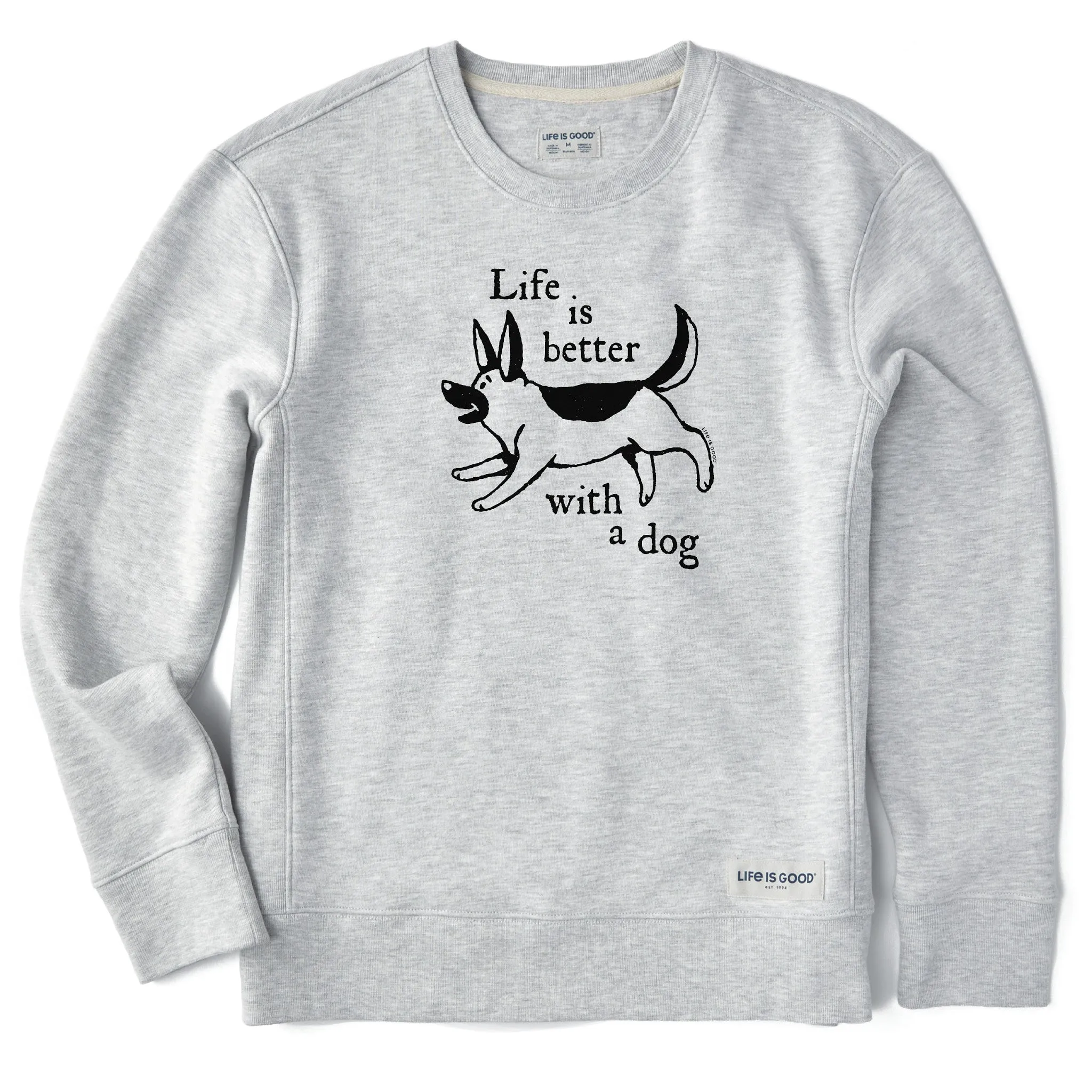 Women's Life is Better with a Dog German Shepherd Simply True Crew Life is Good