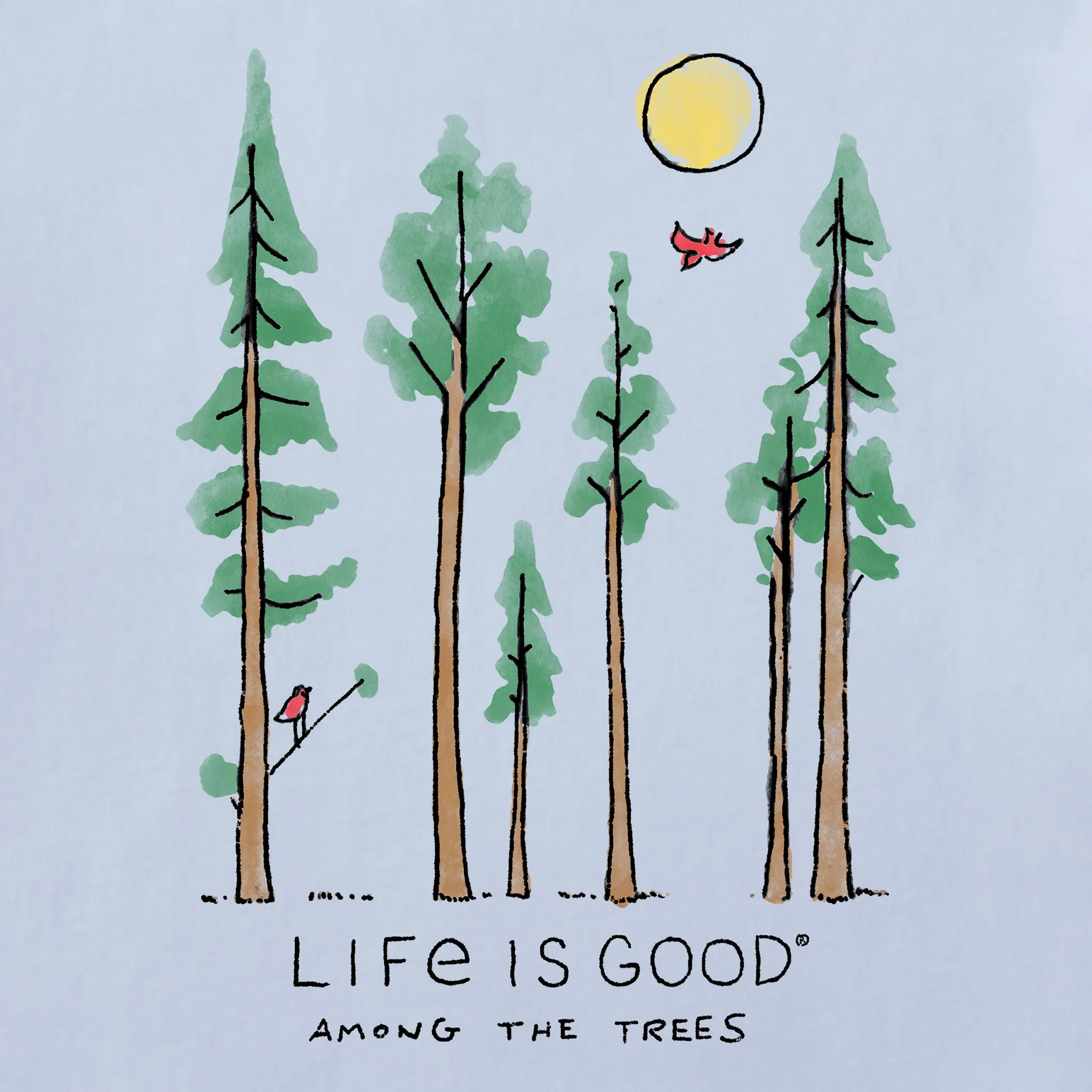 Women's Life is Good Among the Trees Simply True Fleece Hoodie LIFE IS GOOD