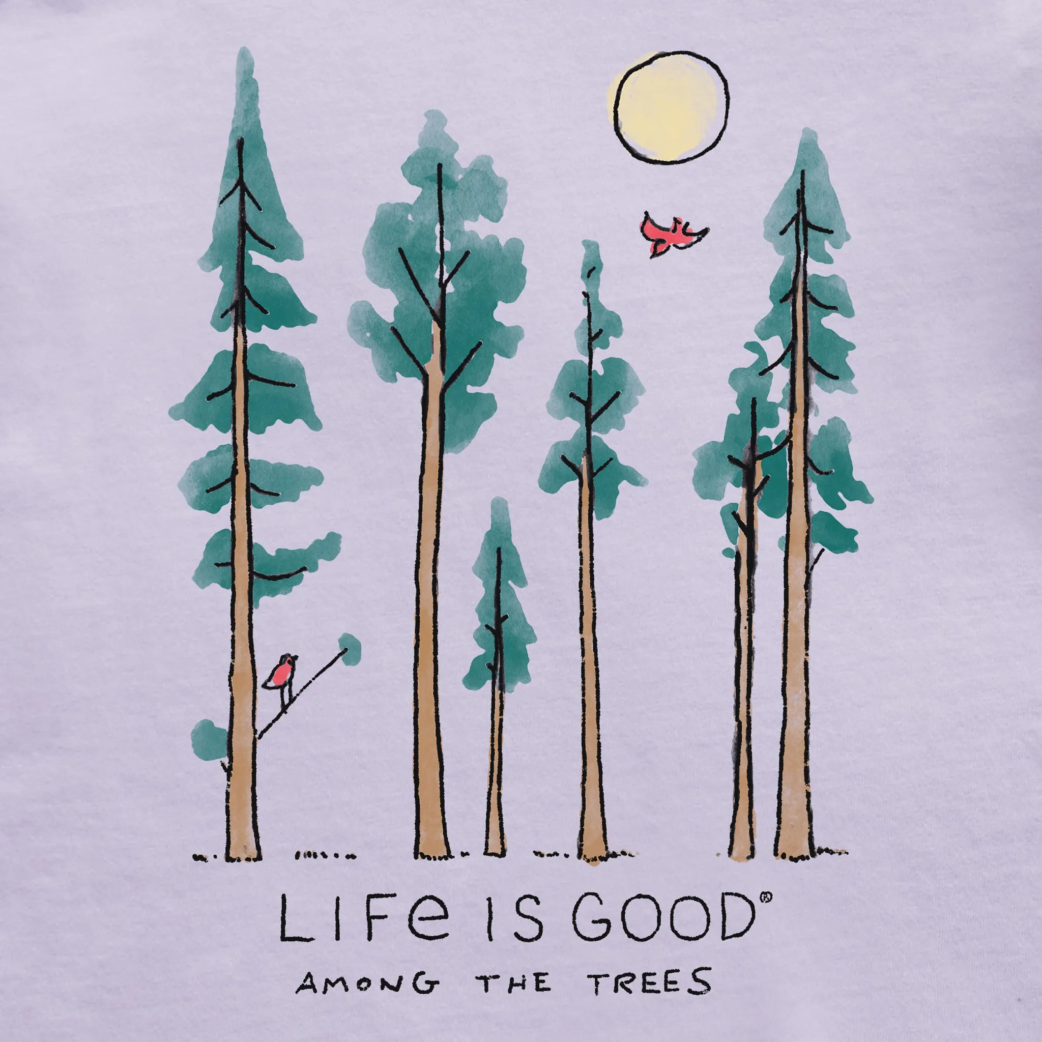 Women's Life is Good Among the Trees Simply True Fleece Hoodie Life is Good