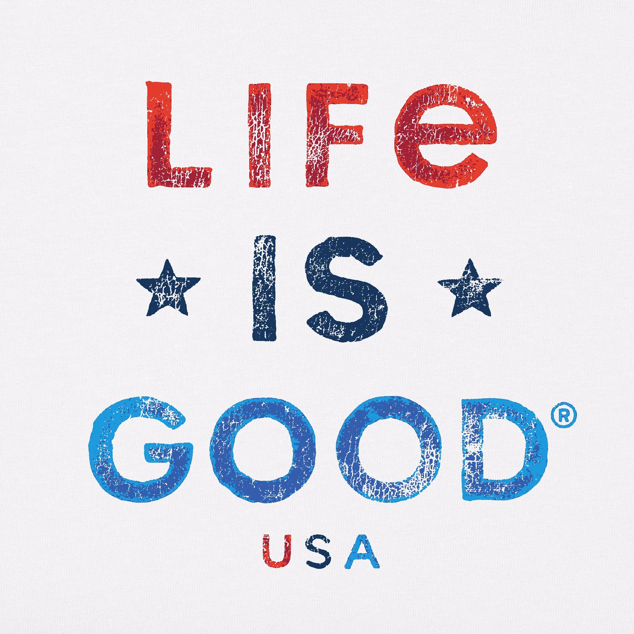 Women's Life is Good USA Simply True Fleece Hoodie LIFE IS GOOD