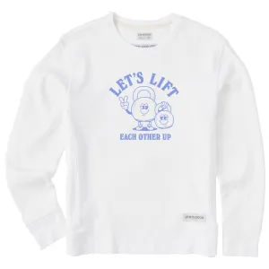 Women's Lift Each other Up Simply True Fleece Crew Life is Good