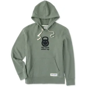 Women's Lift Each Other Up Smile Simply True Fleece Hoodie Life is Good