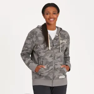 Women's LIG Ballyard Distress Simply True Fleece Zip Hoodie Life is Good