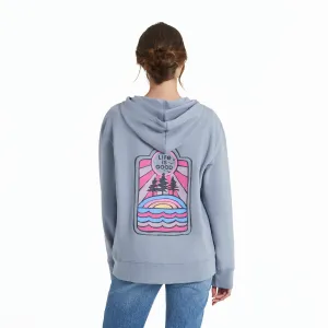 Women's LIG Golden Landscape Simply True Fleece Zip Hoodie Life is Good