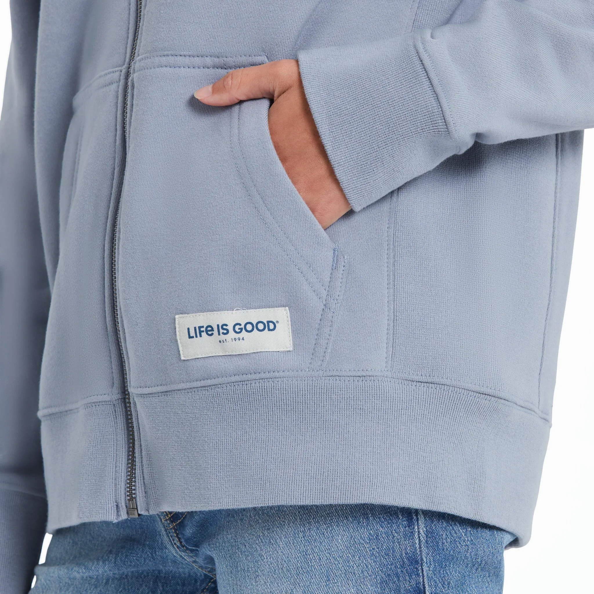 Women's LIG Golden Landscape Simply True Fleece Zip Hoodie Life is Good