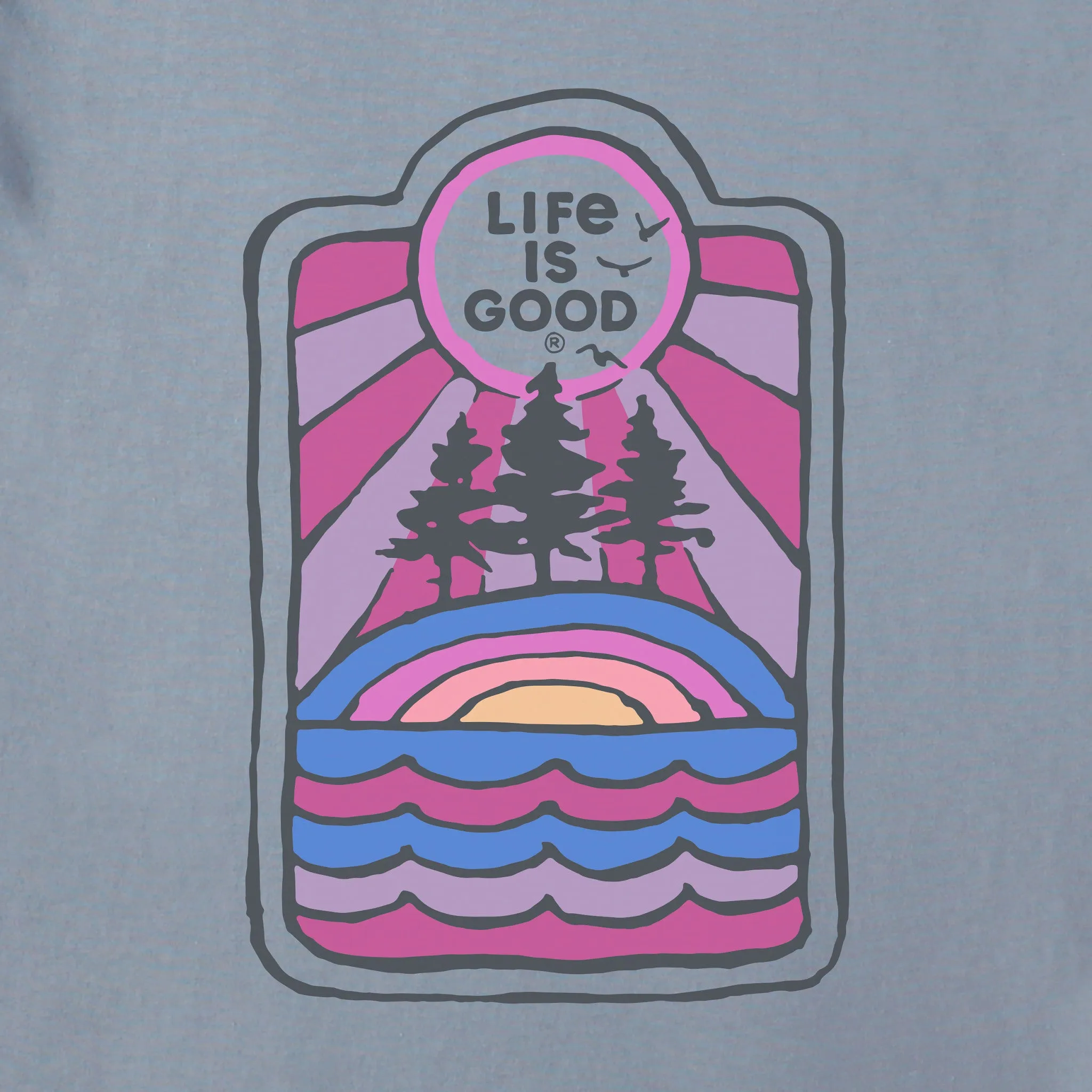 Women's LIG Golden Landscape Simply True Fleece Zip Hoodie Life is Good