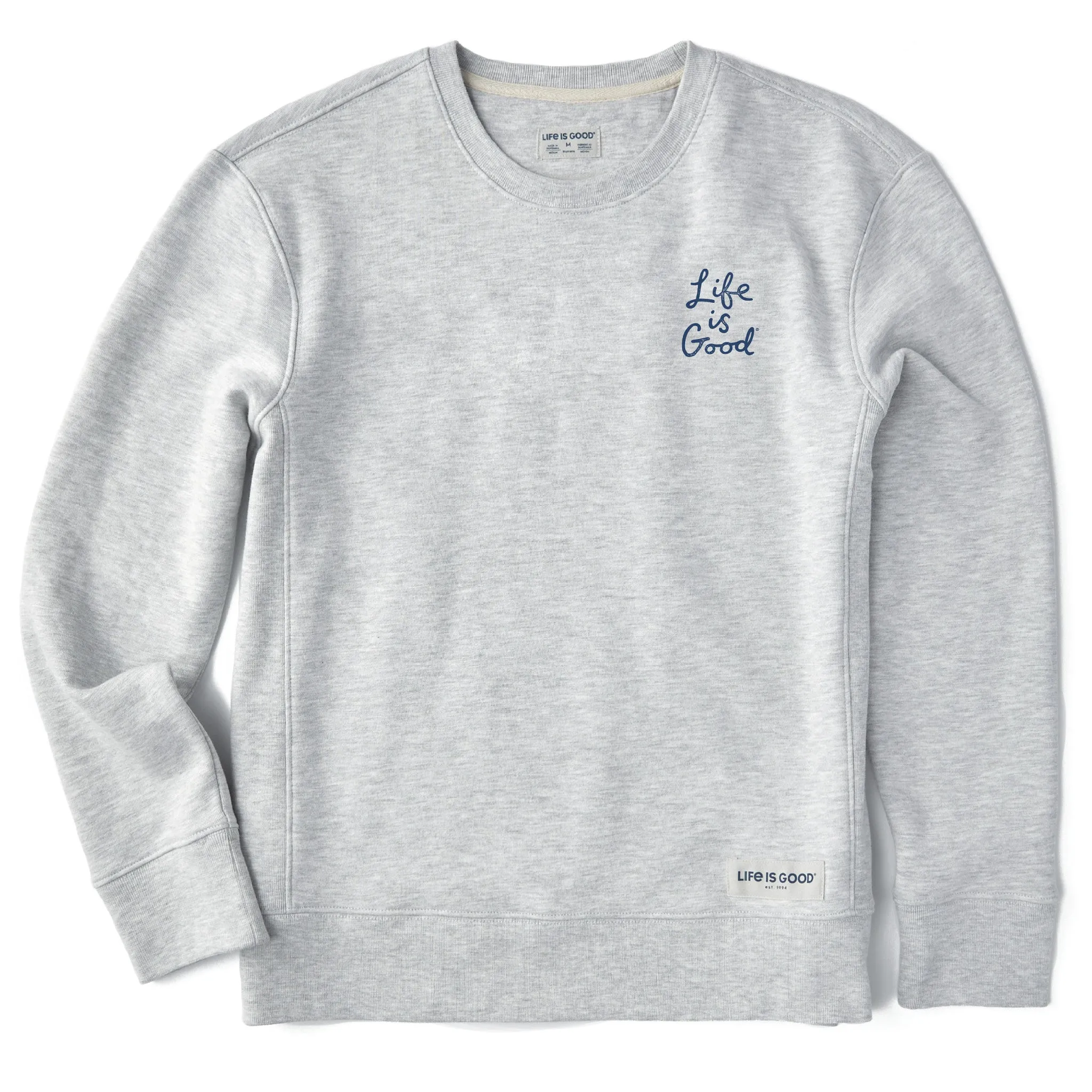 Women's LIG Scribble Simply True Crew Life is Good