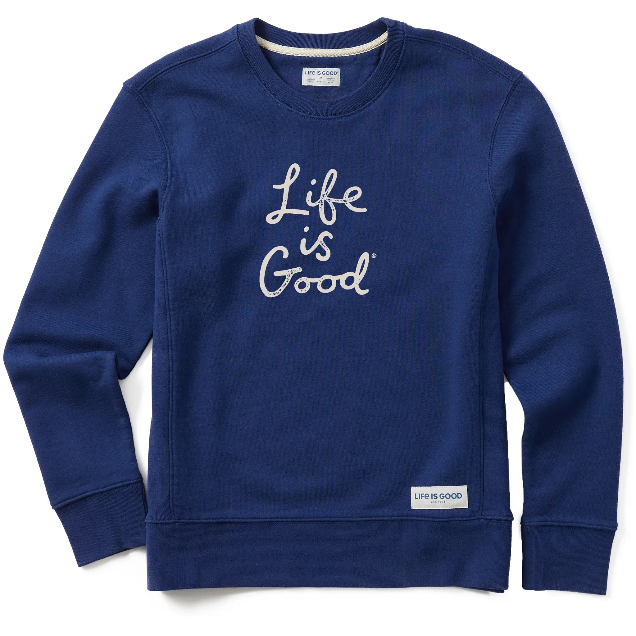Women's LIG Scribble Simply True Fleece Crew Life is Good