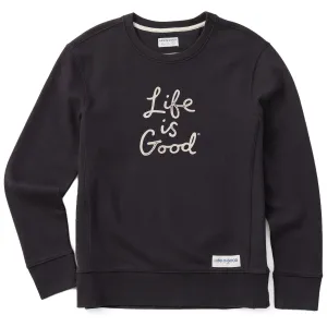 Women's LIG Scribble Simply True Fleece Crew Life is Good