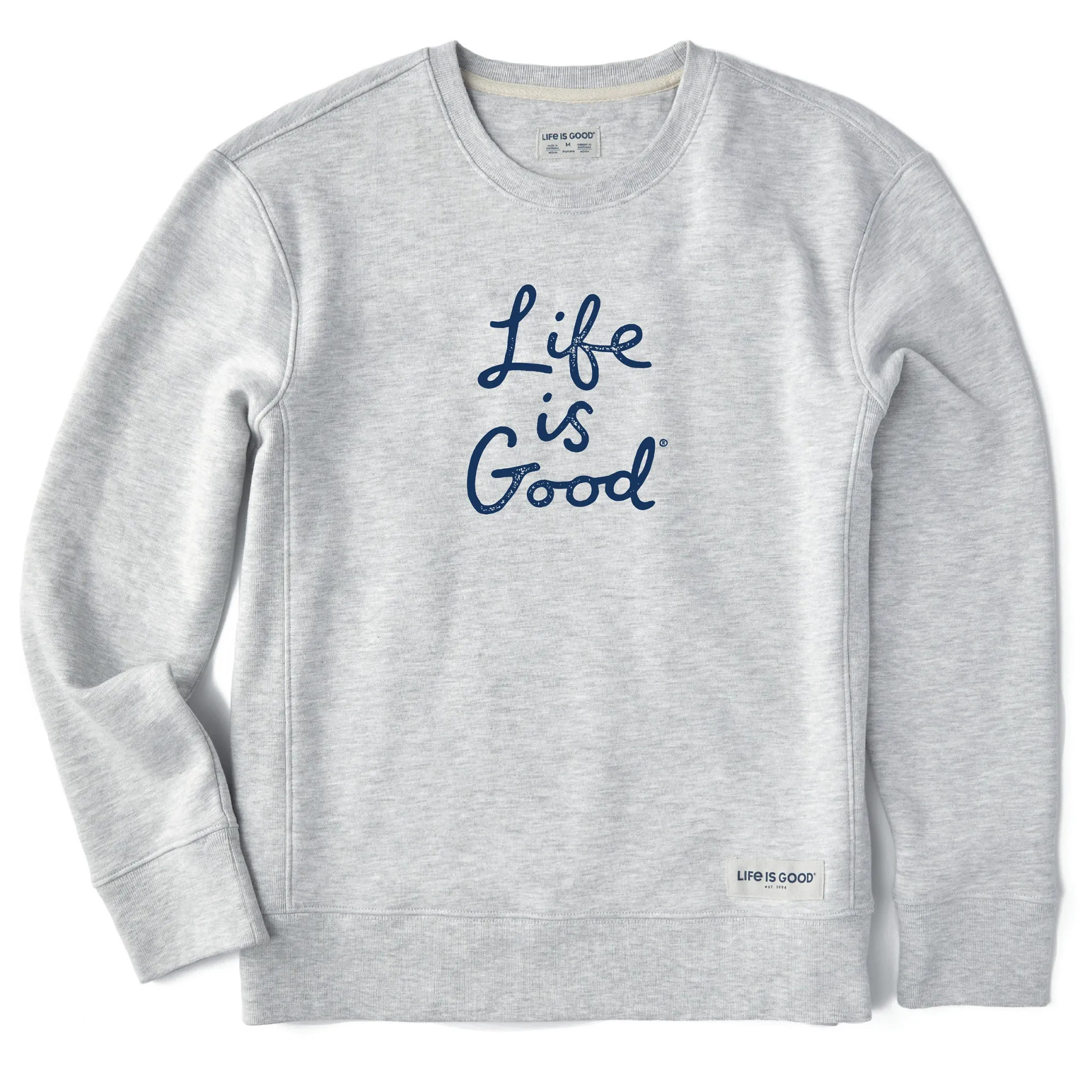 Women's LIG Scribble Simply True Fleece Crew Life is Good