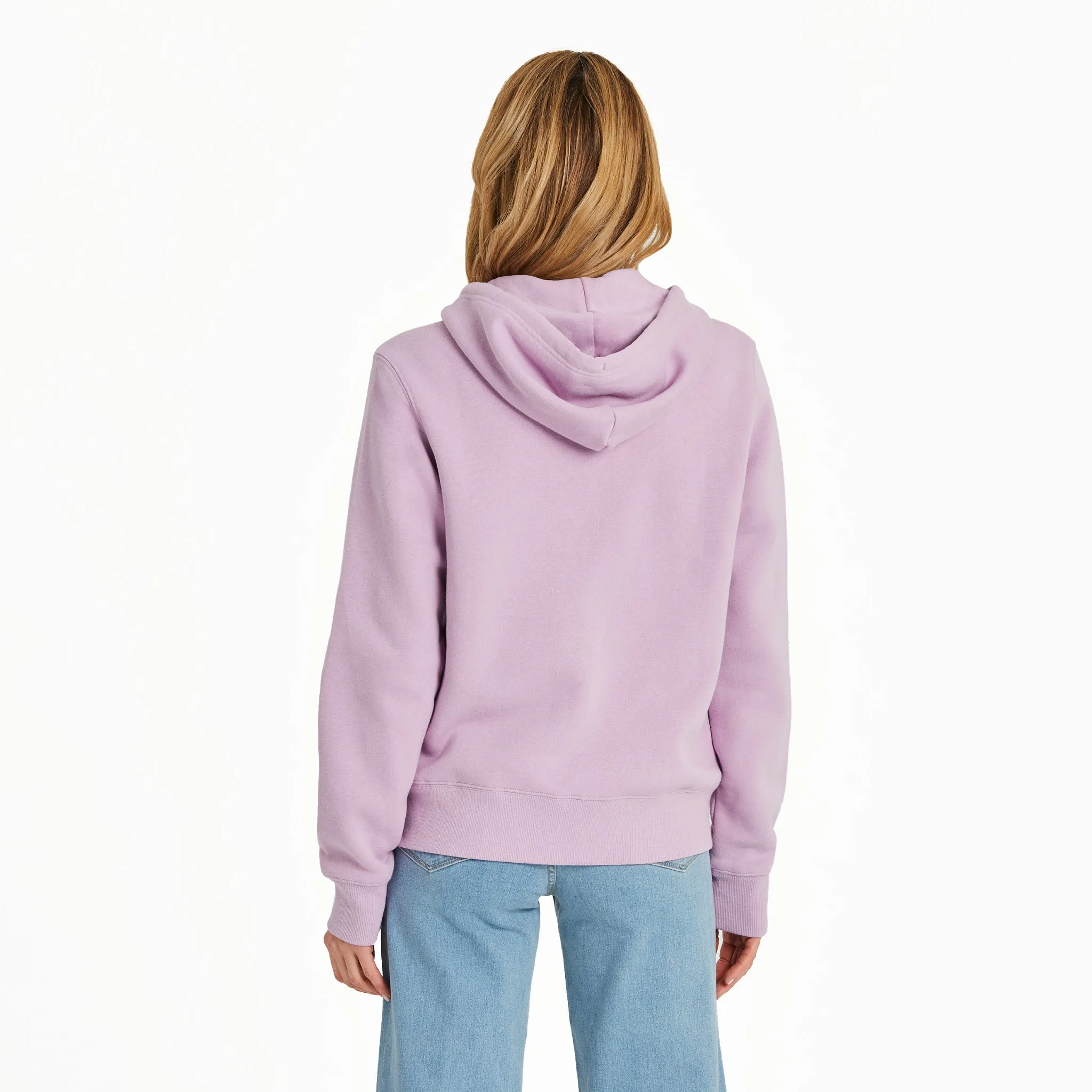 Women's LIG Two Stripes Good Vibes Fleece Zip Hoodie Life is Good