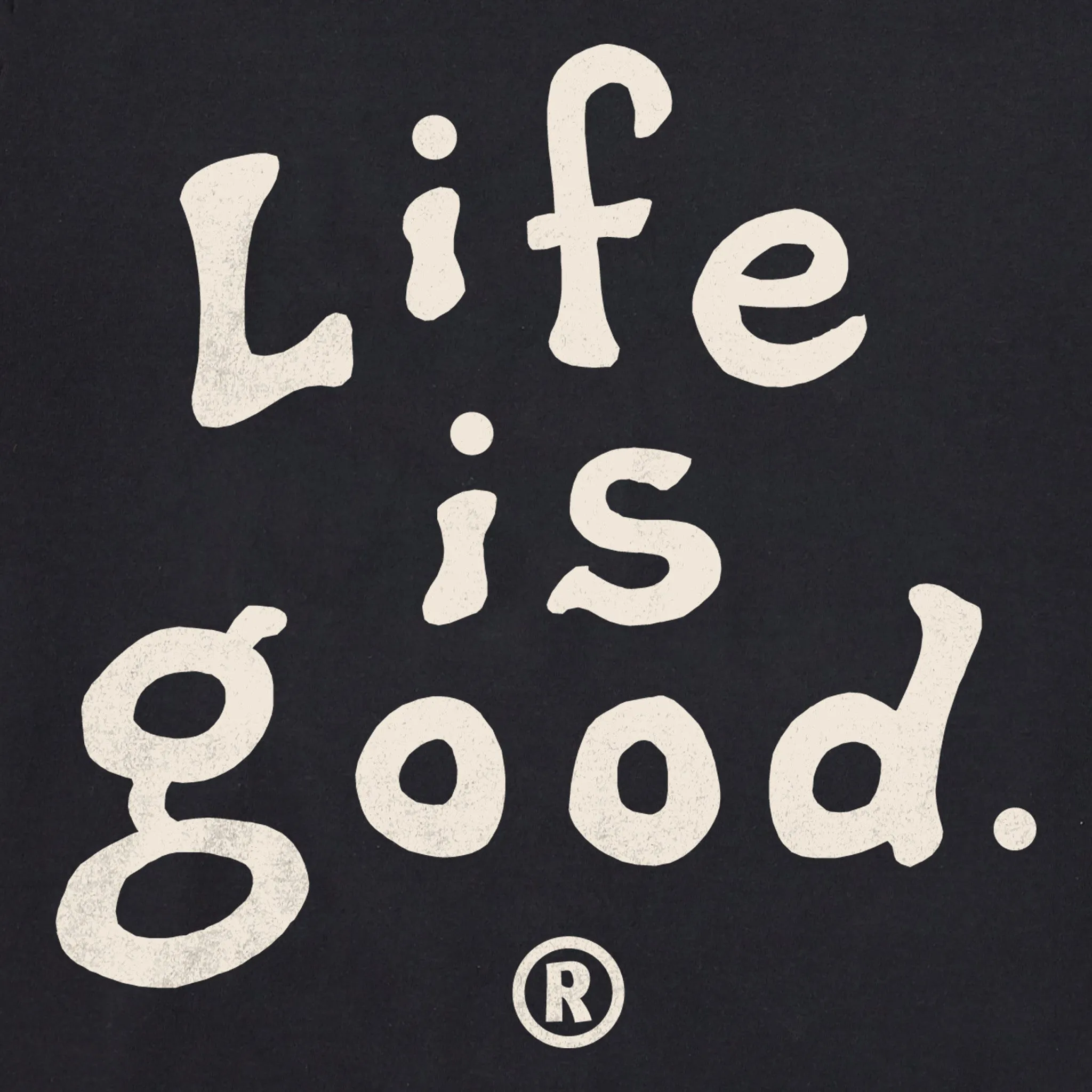 Women's LIG Vintage Wordmark Stacked Simply True Crew Life is Good
