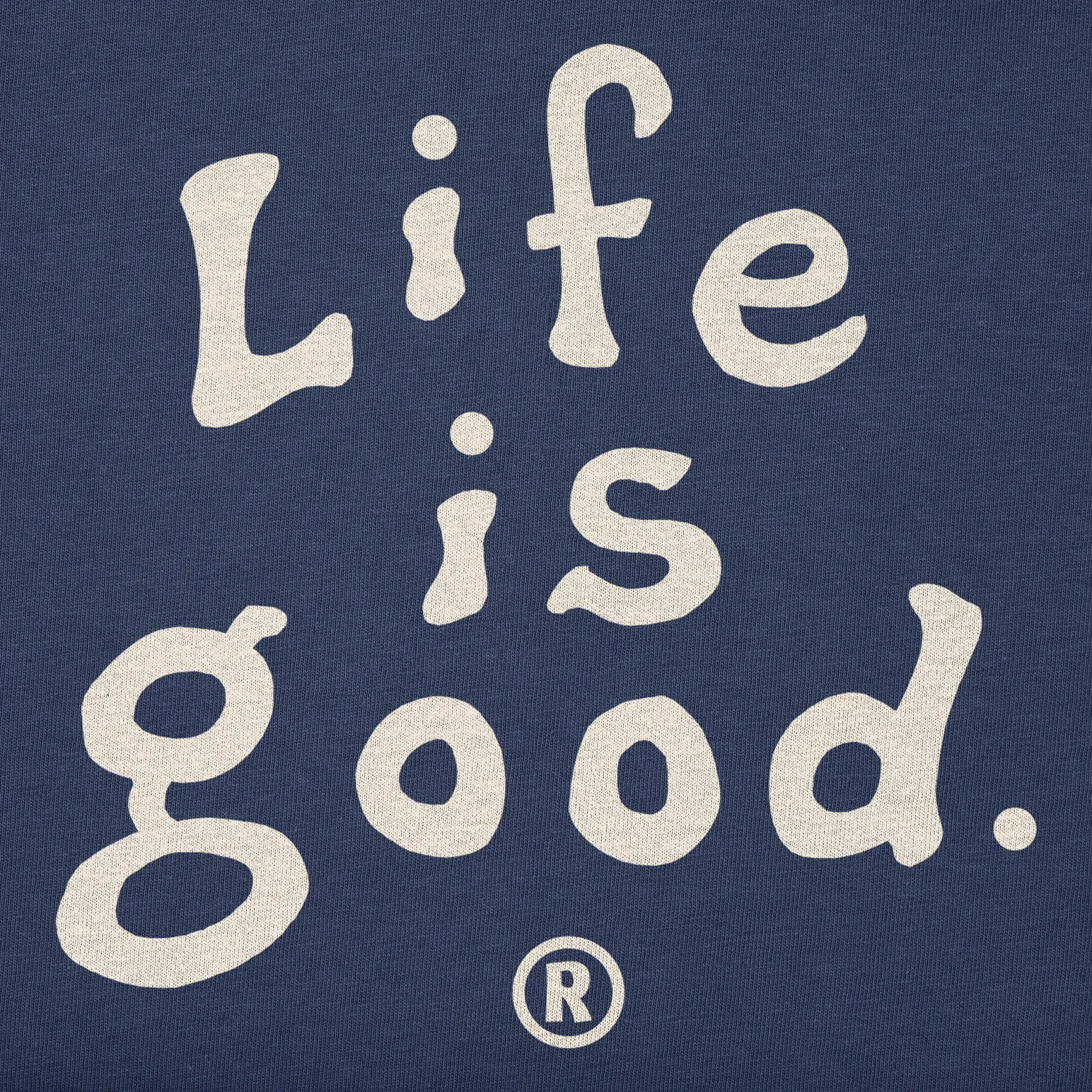 Women's LIG Vintage Wordmark Stacked Simply True Crew Life is Good