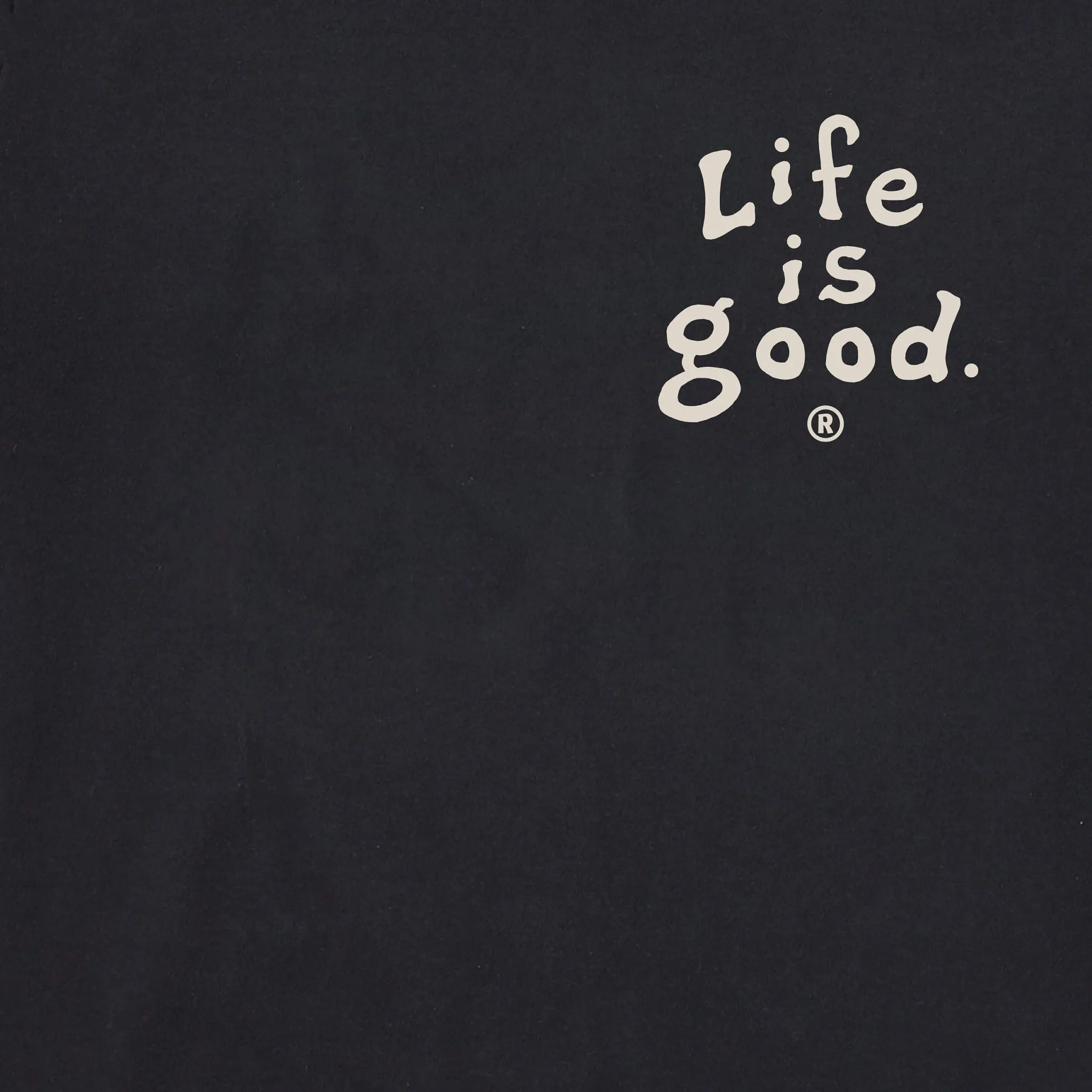 Women's LIG Vintage Wordmark Stacked Simply True Fleece Crew Life is Good